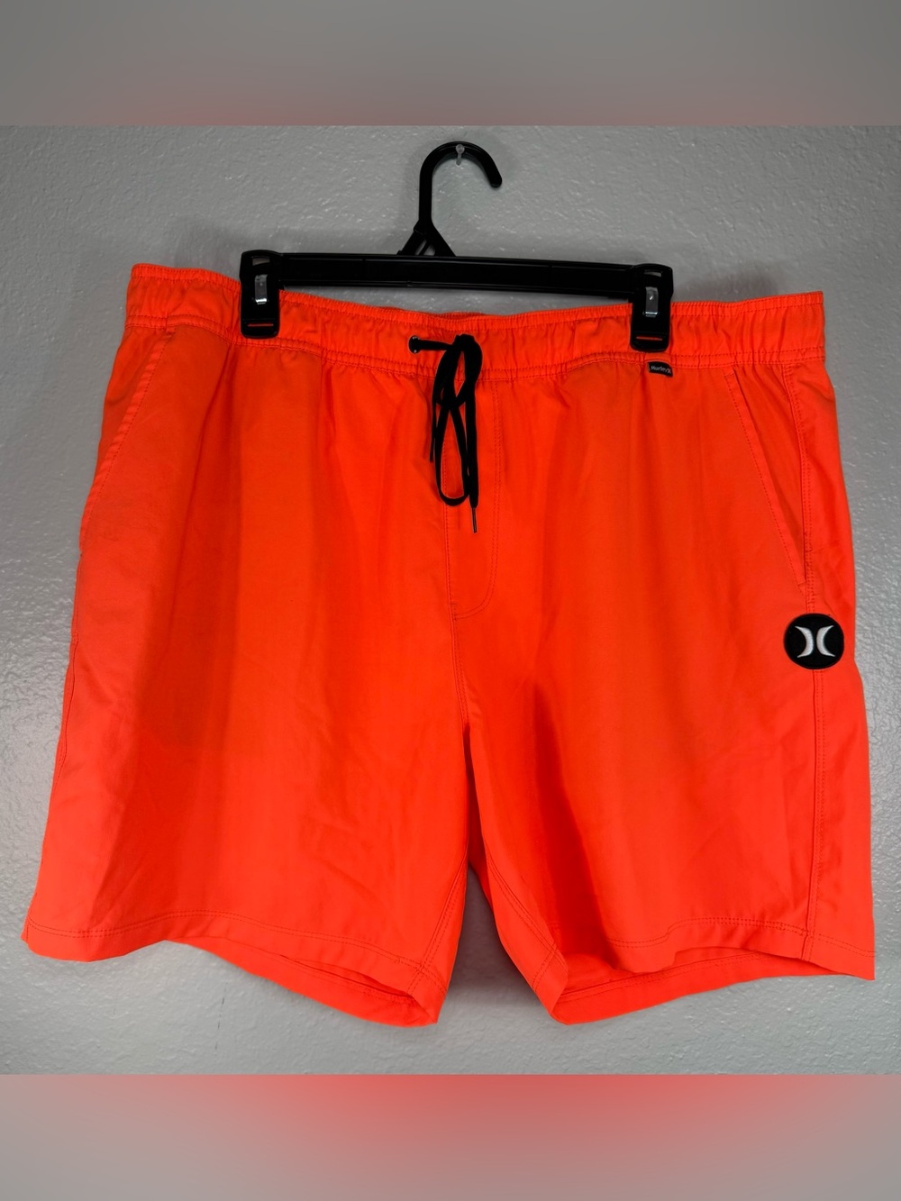 Mens Hurley Neon Orange Board Shorts Size XXL Swim Trunks